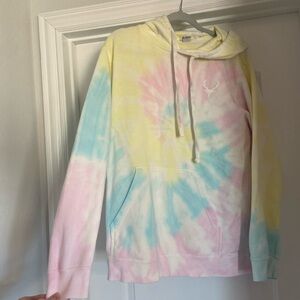 Tie Dye Hoodie with Bucked Up Logo